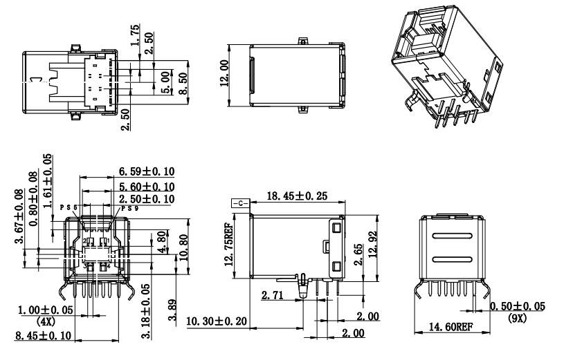 USB 3.0-0225-B